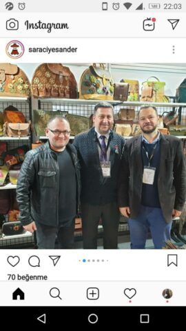 Saracı Yesander sosyal medya hesabında paylaşılan İSMEK standımız.